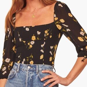 Reformation Grove Tie Top